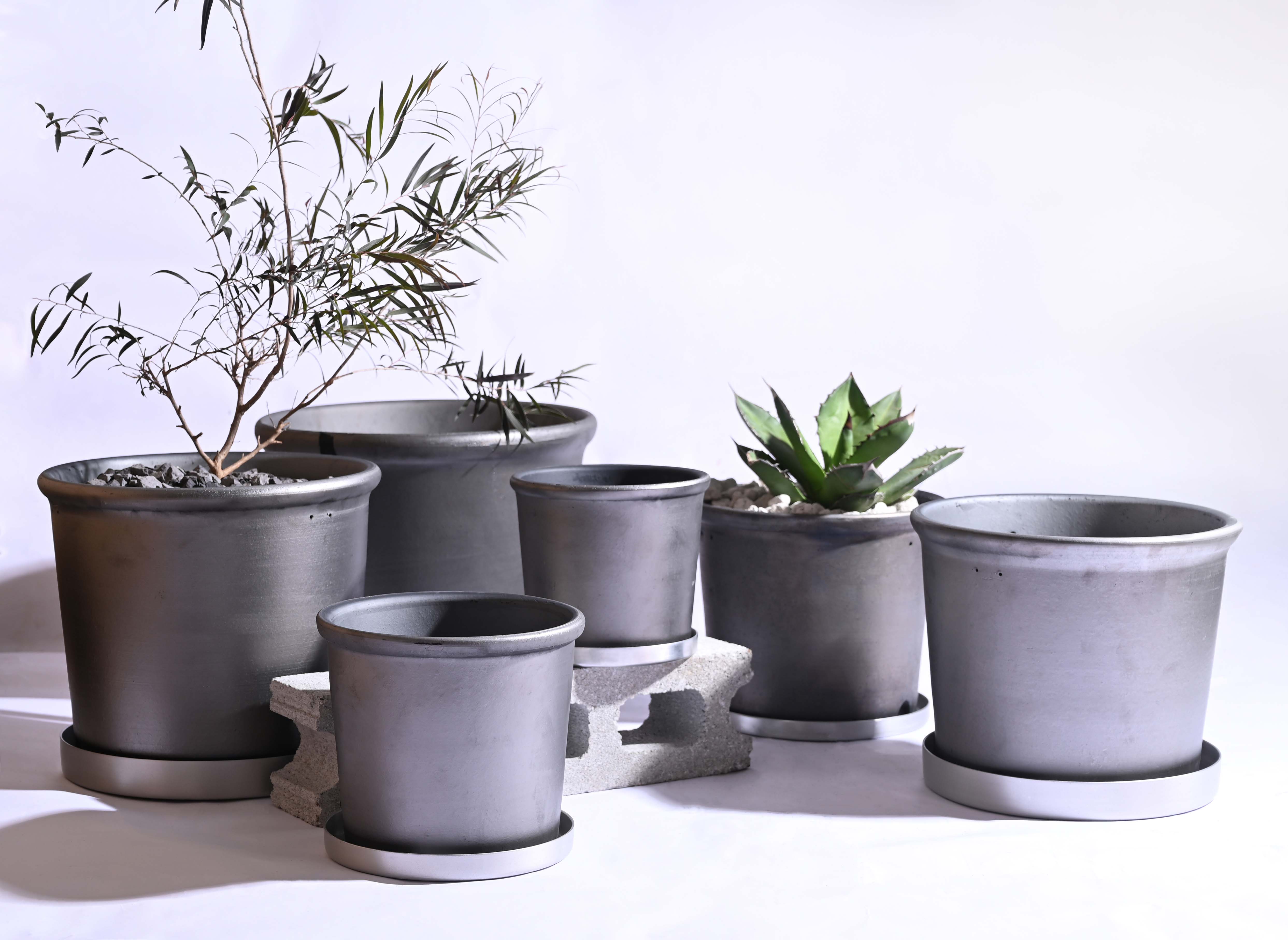 64791 SMOKED PLANTER 220 | HINODEYA CO.,LTD